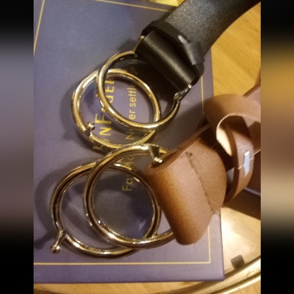 Brown/Black Leather Belts - Picture 1 of 2